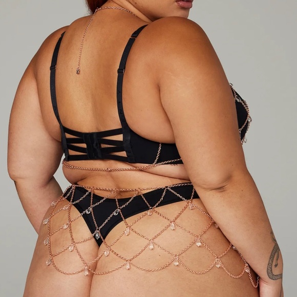 Savage X Fenty. XL/1X. Rose Gold/Black Caviar - Picture 7 of 7